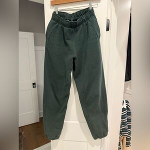 lululemon athletica Dark Green Track Joggers